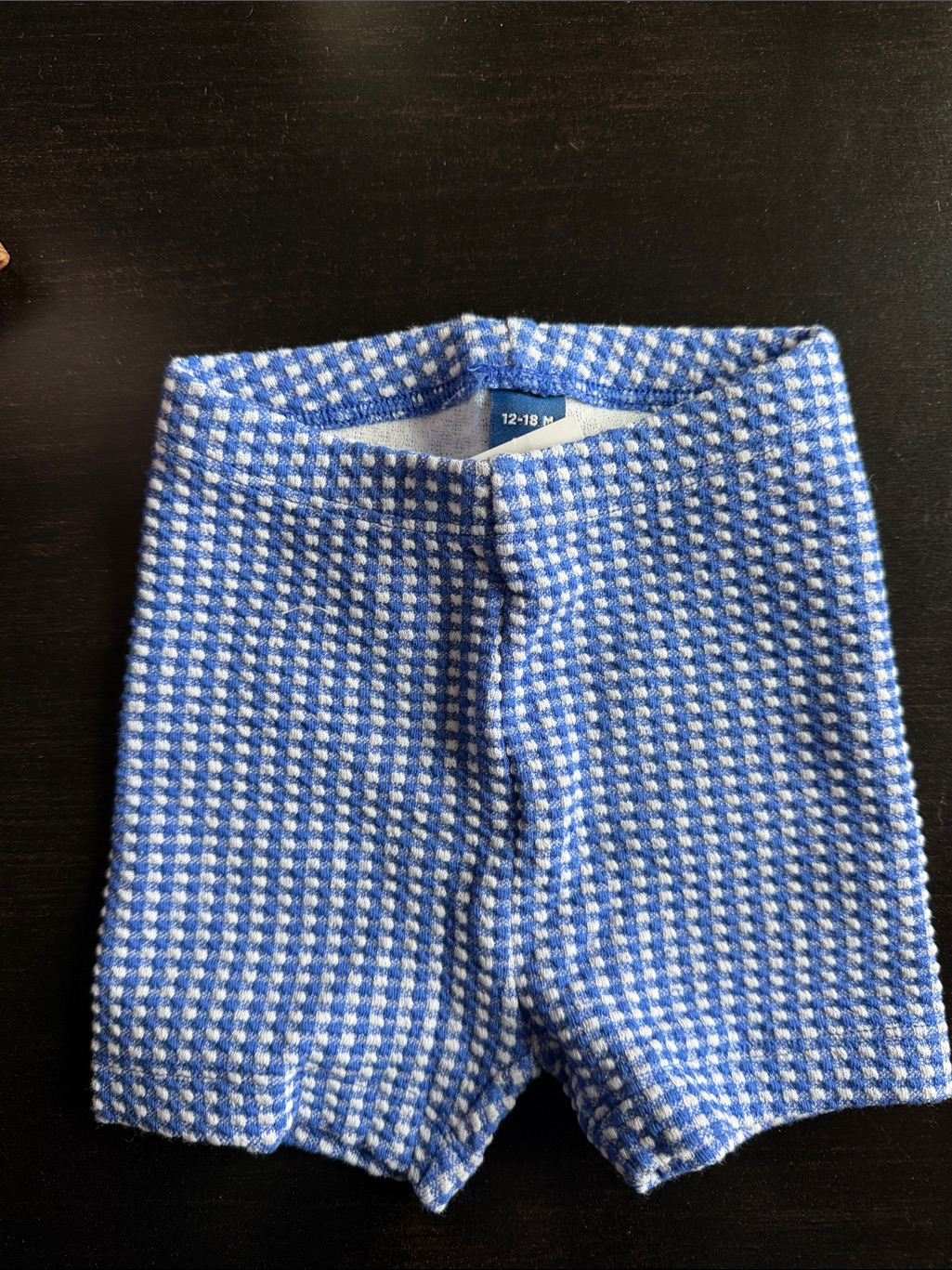 Old Navy Blue And White Knit Kids Shorts